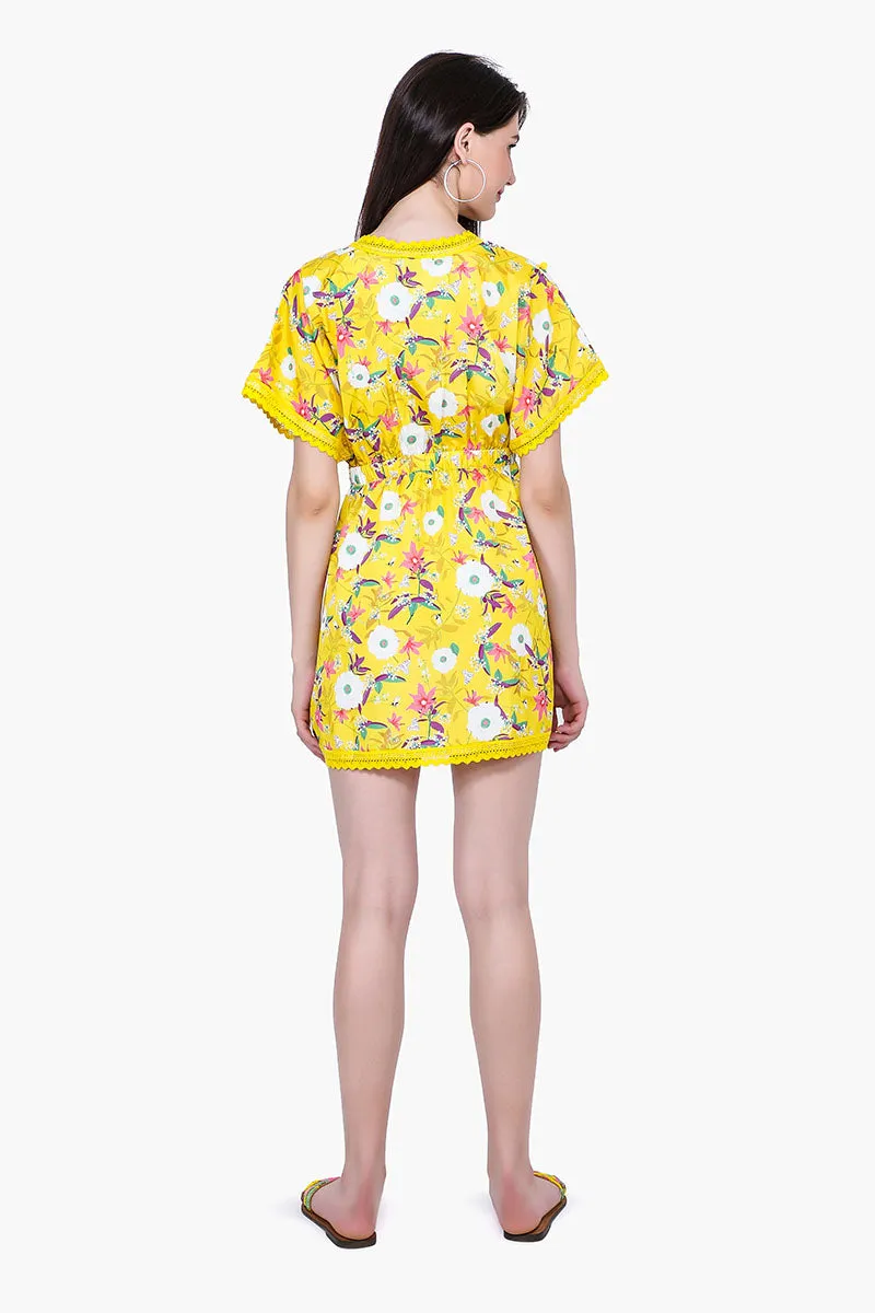 Sunshine Florals Pompom Dress sold by America & Beyond product image thumbnail 4