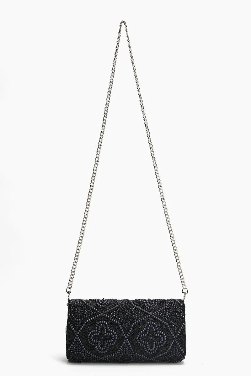 Starlight Embellished evening Clutch sold by America & Beyond product image thumbnail 4