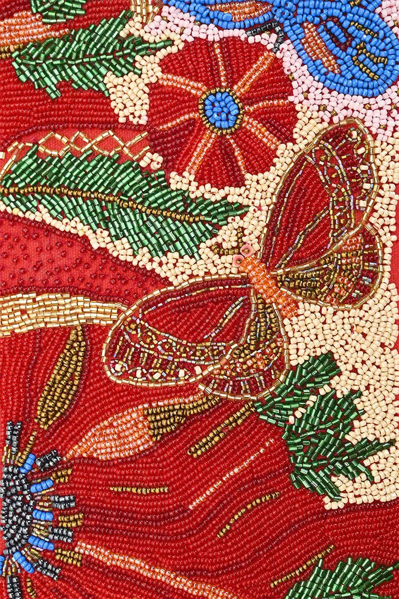 Vermilion Butterfly Bloom Shoulder Bag sold by America & Beyond product image thumbnail 2