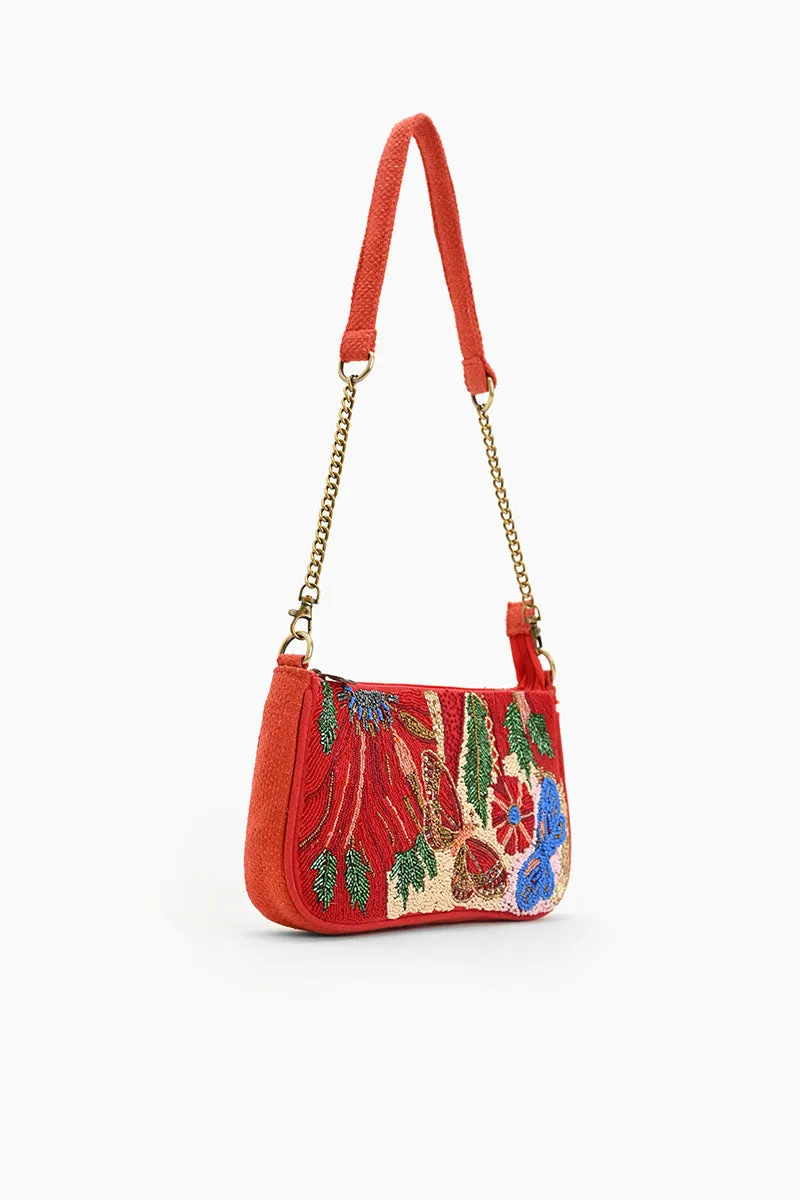 Vermilion Butterfly Bloom Shoulder Bag sold by America & Beyond product image thumbnail 3
