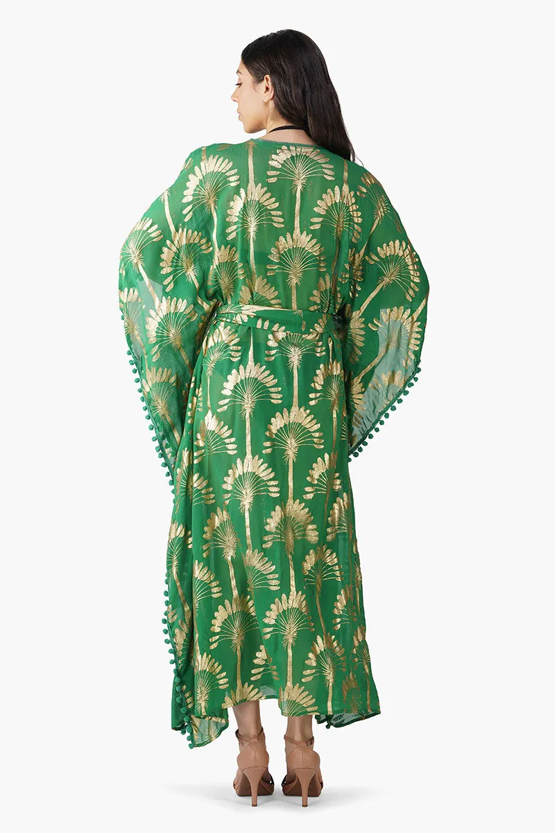 Golden Palm Maxi Cover Up sold by America & Beyond product image thumbnail 5