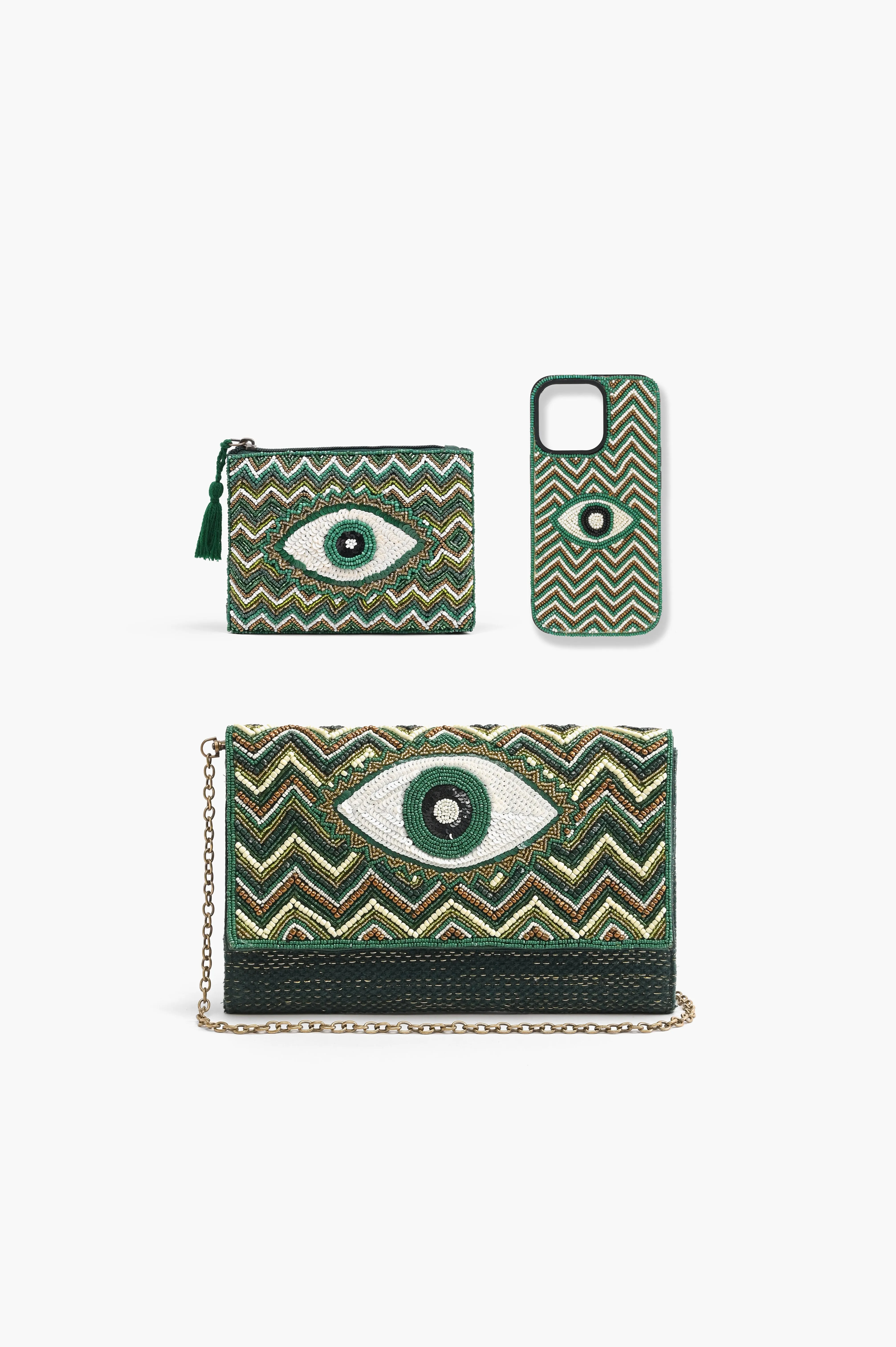 Evergreen Evil Eye Set of 3 sold by America & Beyond