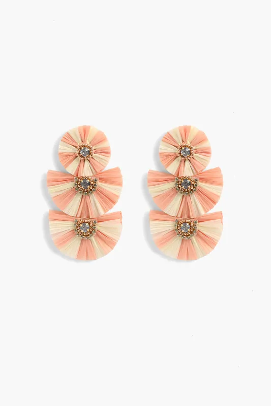 Wild Nights Raffia Earrings sold by America & Beyond