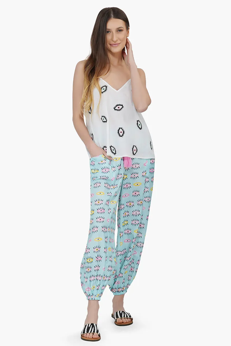 Eye-o-eye Embroidered Top sold by America & Beyond