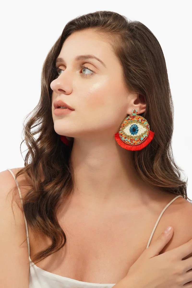 Evil Eye Goodluck Earrings sold by America & Beyond product image thumbnail 2