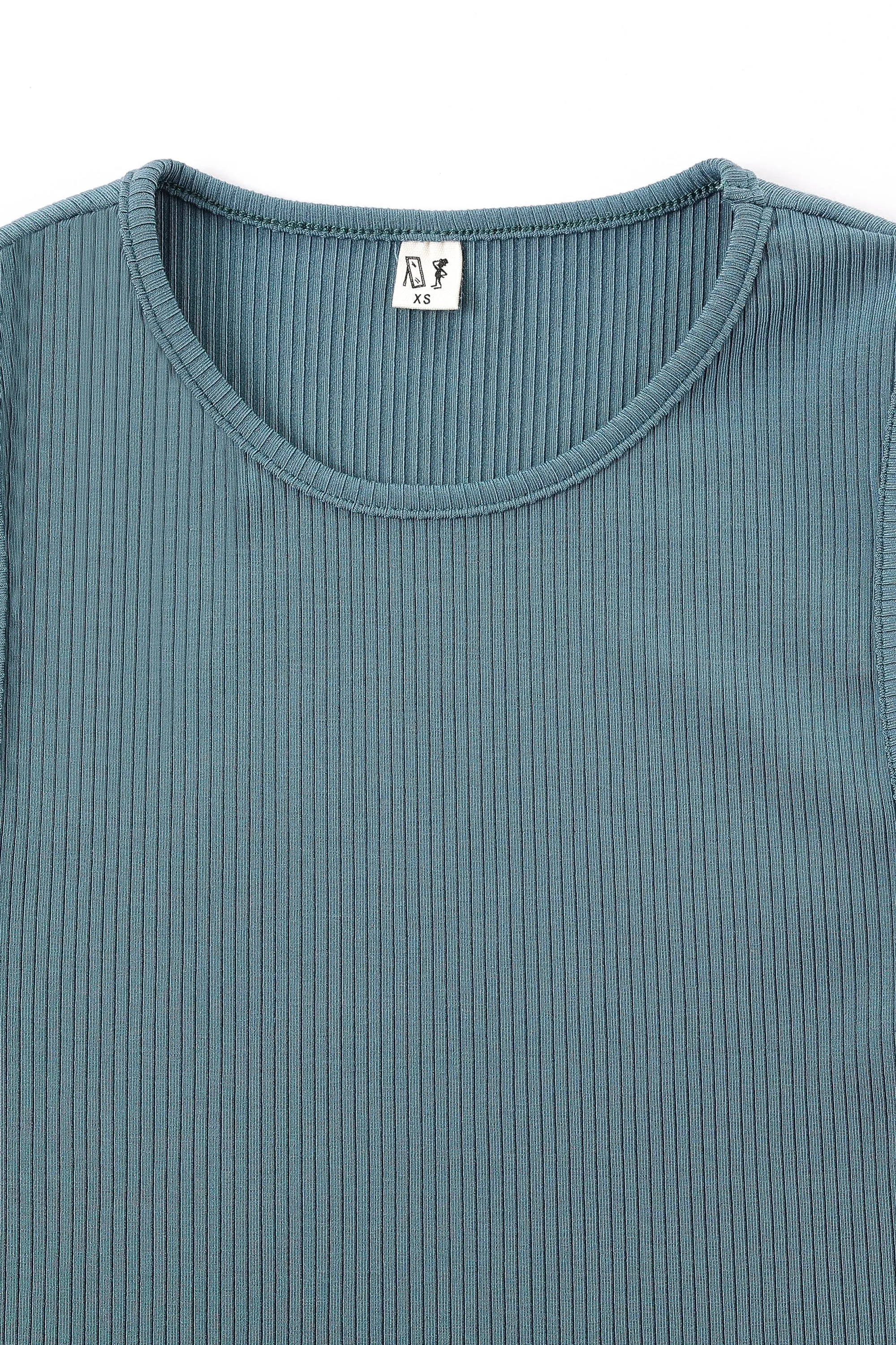 Tencel Rib Tank Dusty Dolphin sold by Fashion Brand Company product image thumbnail 3