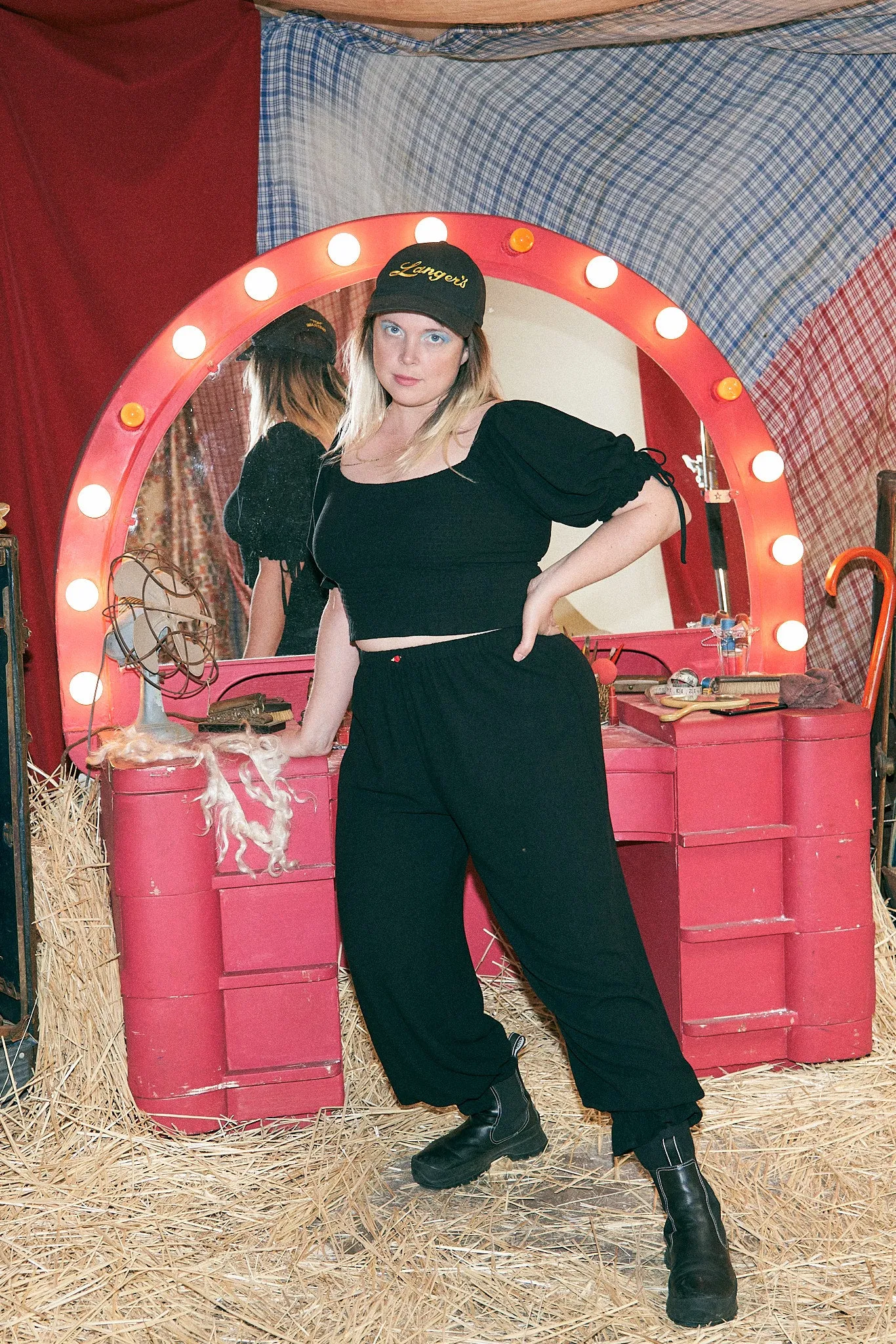 Long Bloomers Soft Linen Black sold by Fashion Brand Company