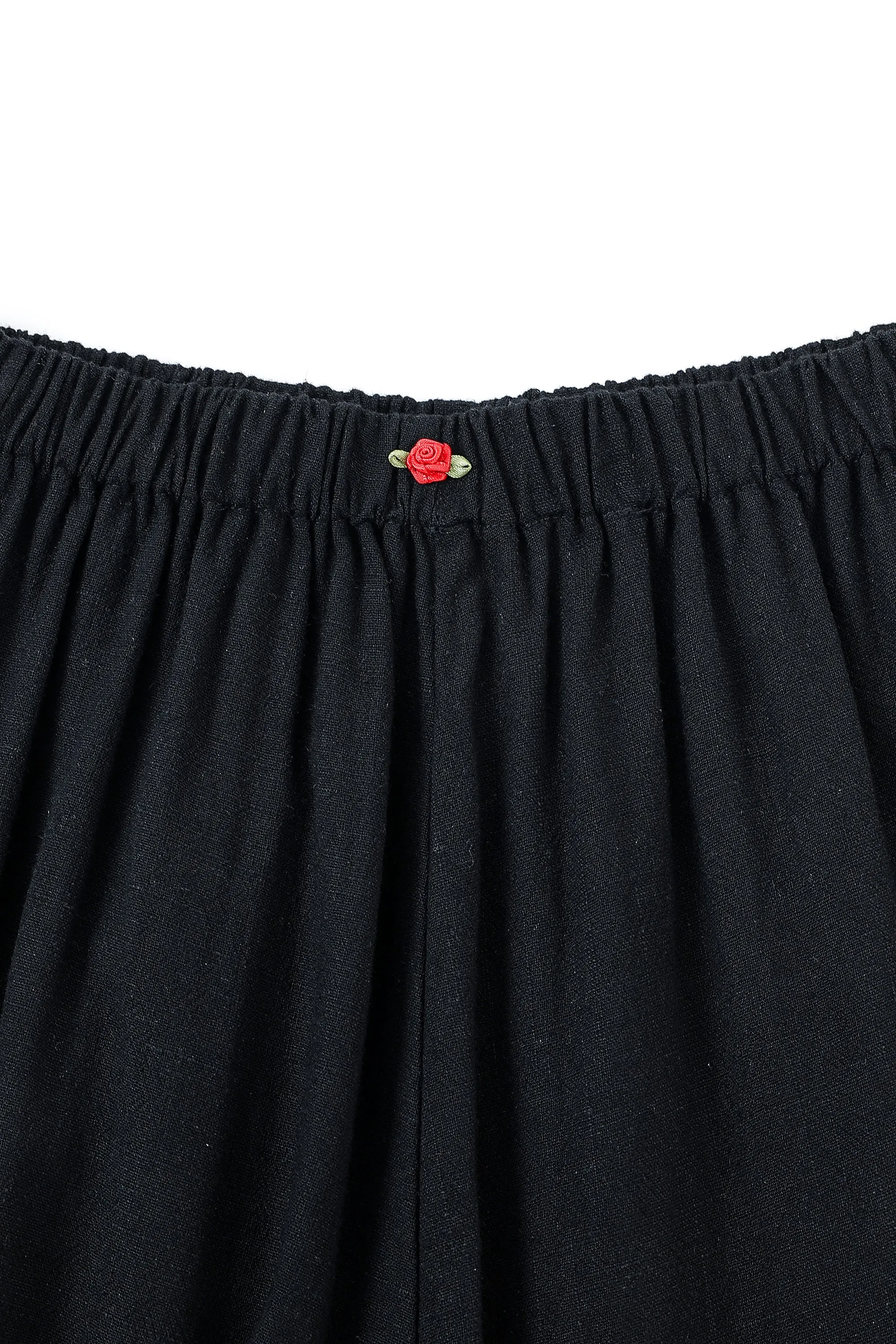 Long Bloomers Soft Linen Black sold by Fashion Brand Company product image thumbnail 4