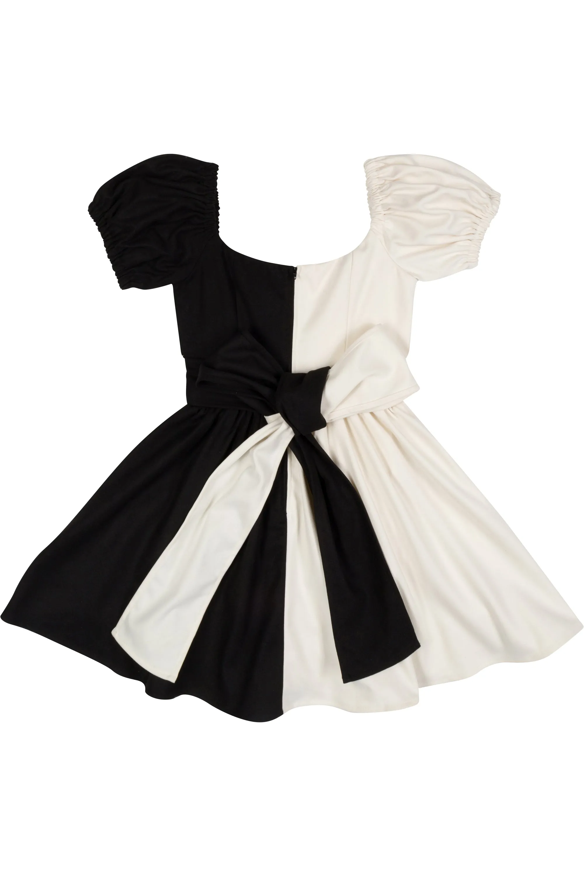 Black and White Virgin Mini Dress sold by Fashion Brand Company product image thumbnail 4