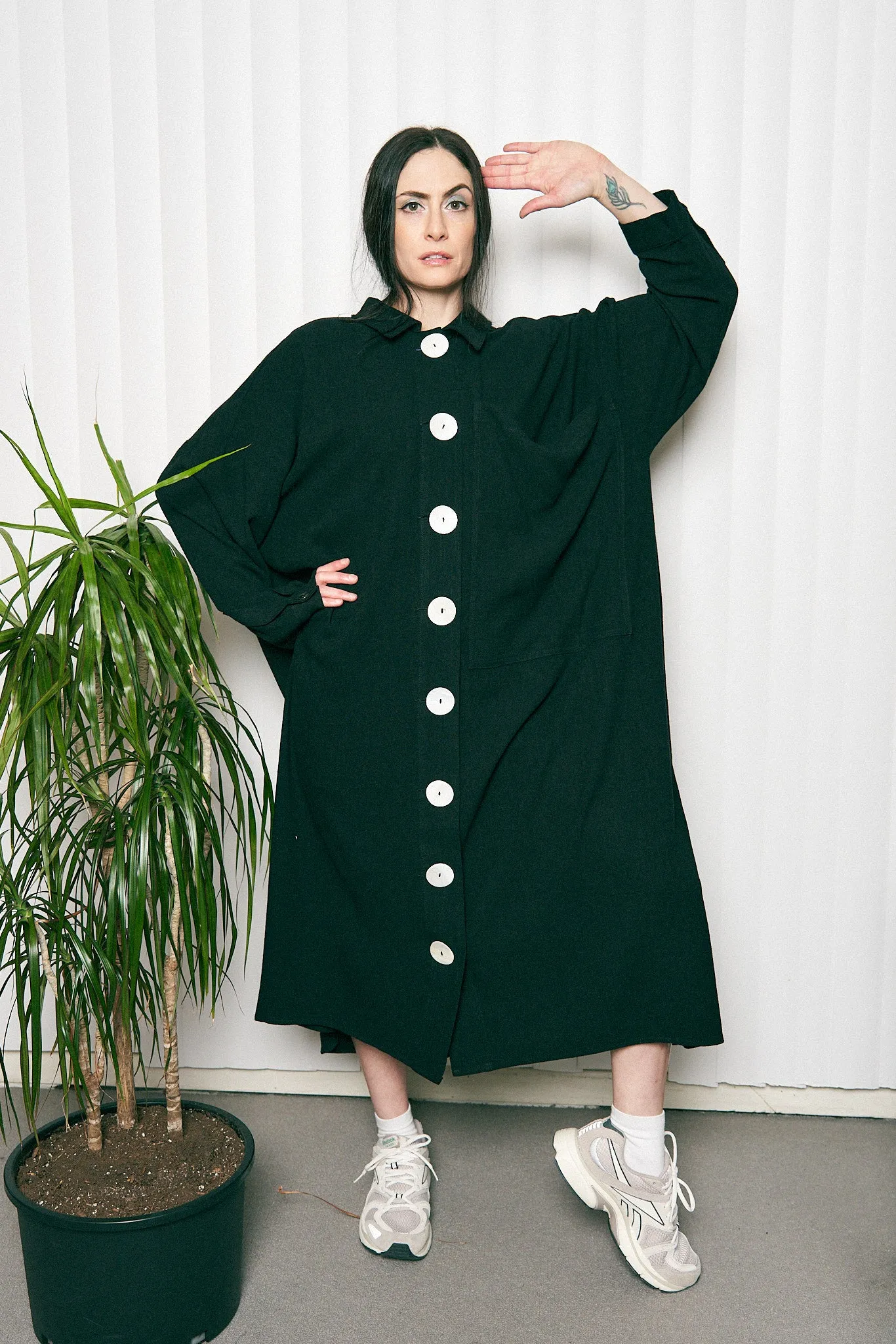 3 left - Giant Shirt Dress Jacket Soft linen sold by Fashion Brand Company product image thumbnail 4