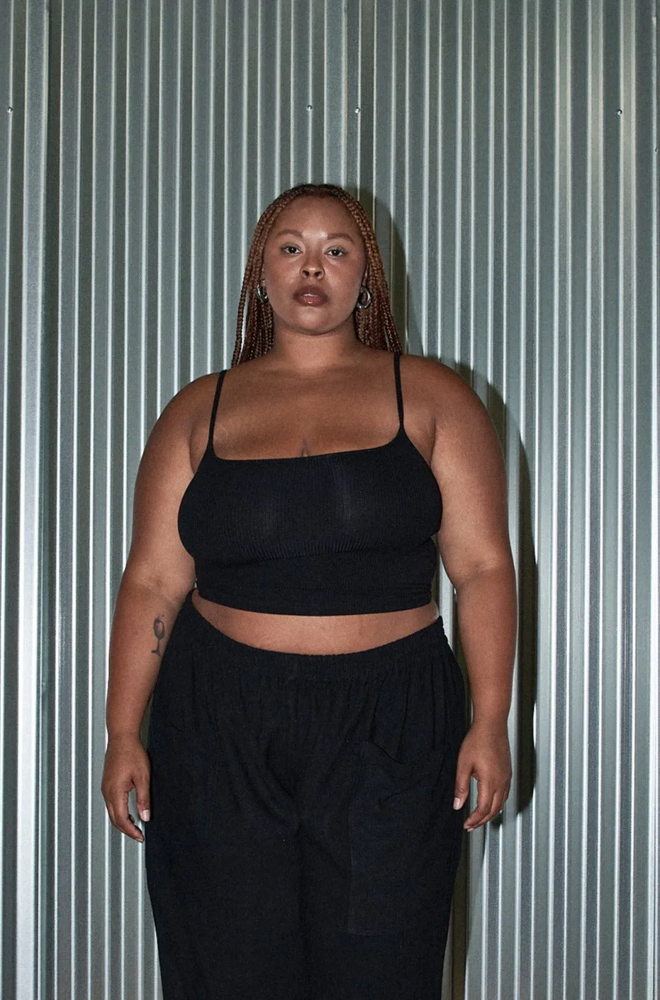 Tencel Rib Cami Black sold by Fashion Brand Company product image thumbnail 4