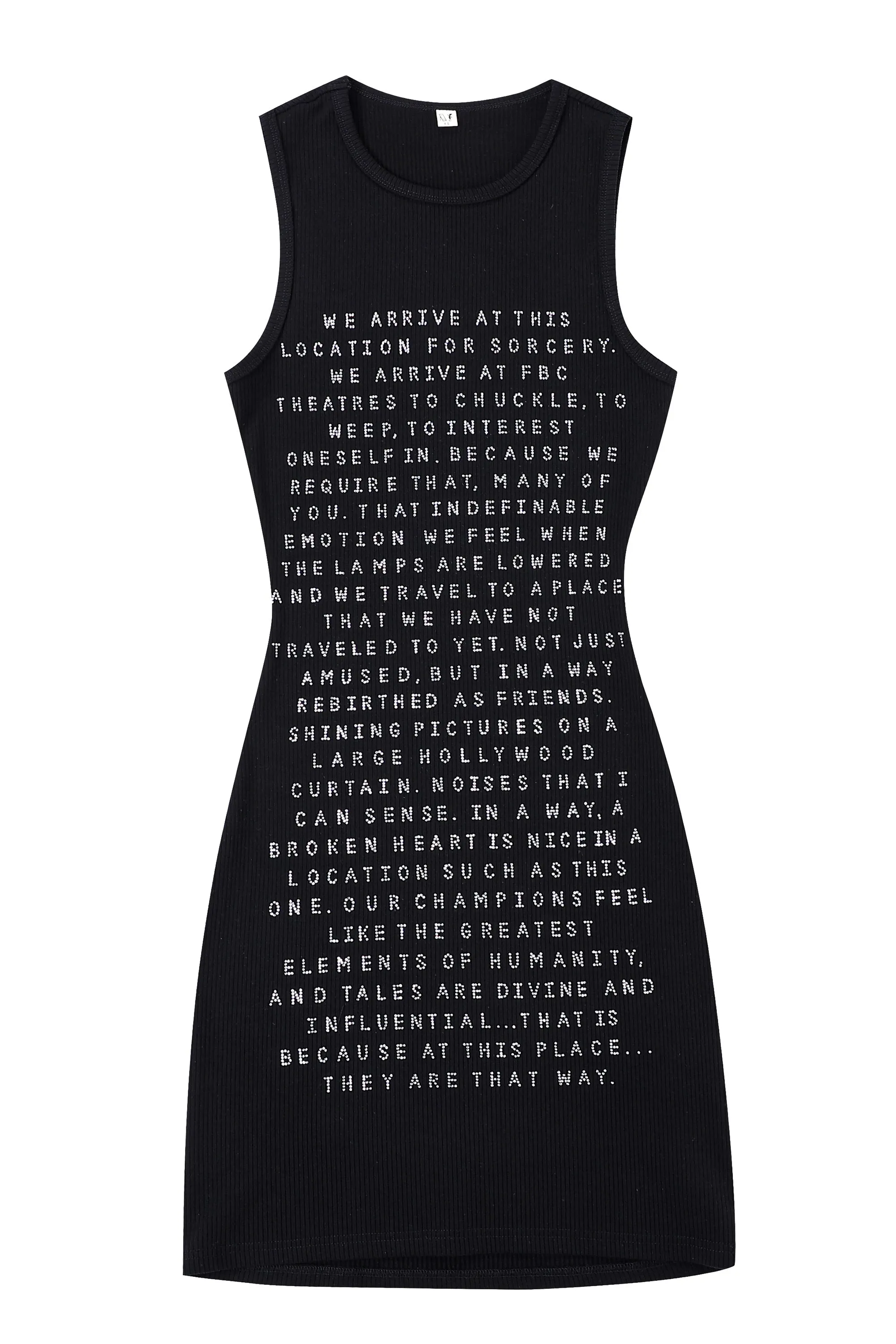 FBC Theatres Bedazzled Quote Dress sold by Fashion Brand Company
