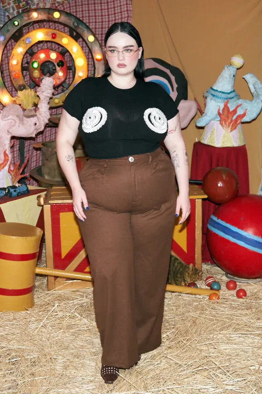 1 left - Business Trousers Brown made by Fashion Brand Company
