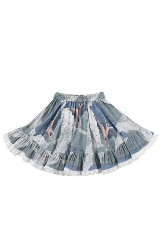 Nude Divers Linen Petticoat Mini Skirt sold by Fashion Brand Company