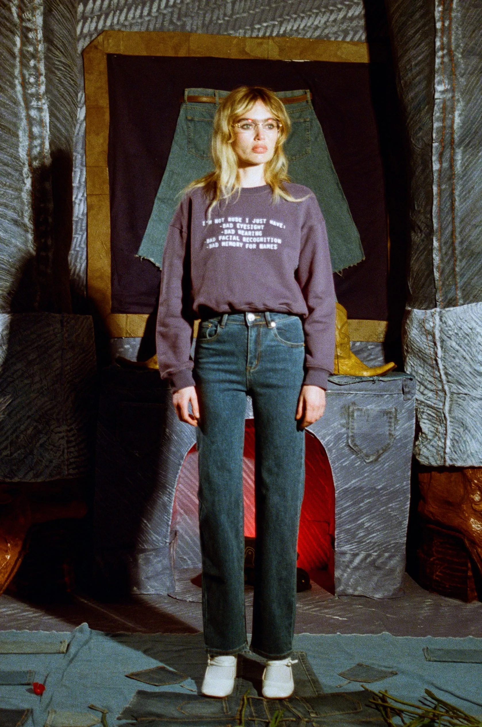 5 left - I'm Not Rude Sweatshirt Blue sold by Fashion Brand Company product image thumbnail 4