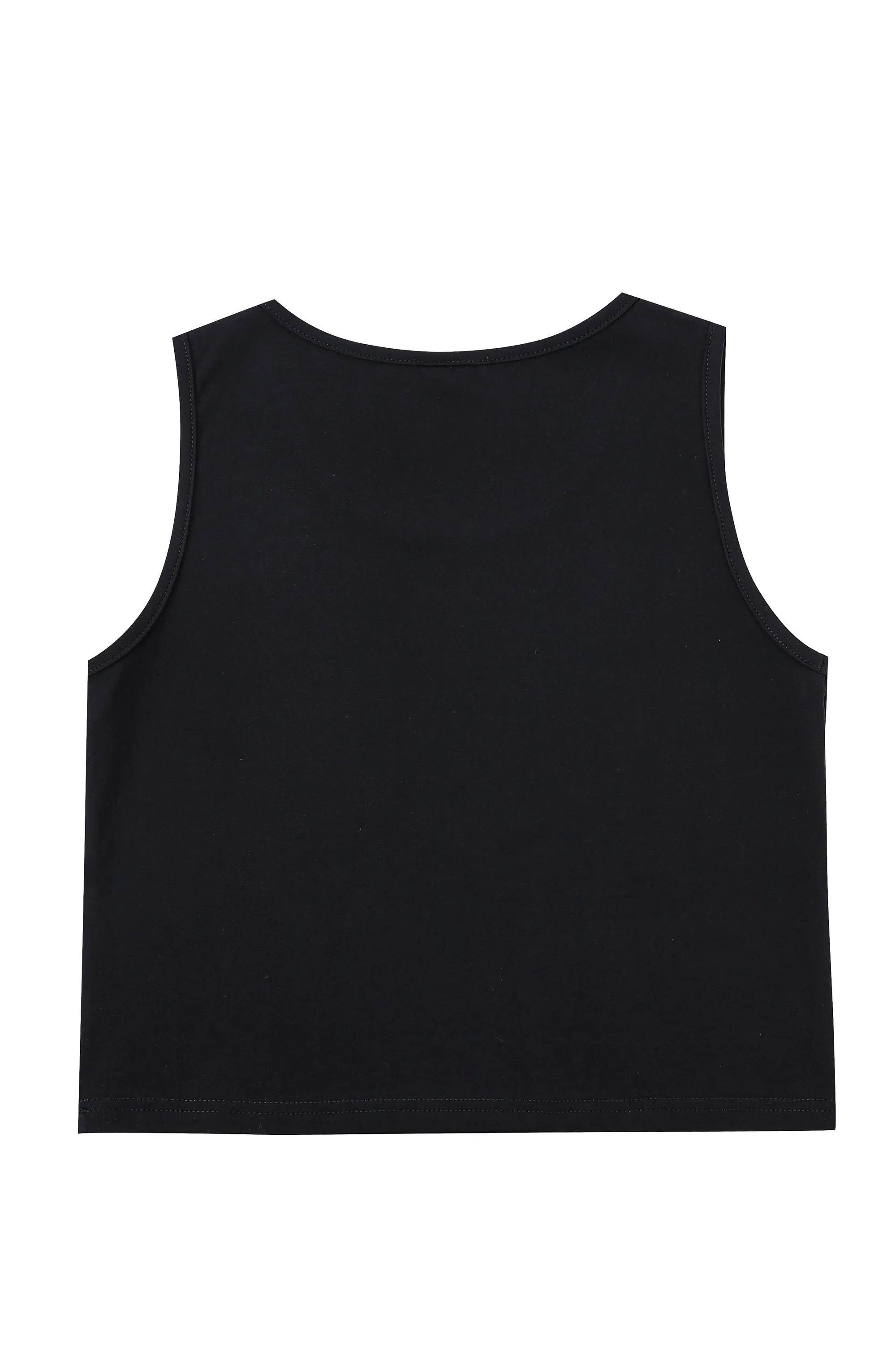 Black Stretchy Summer Tank sold by Fashion Brand Company product image thumbnail 5