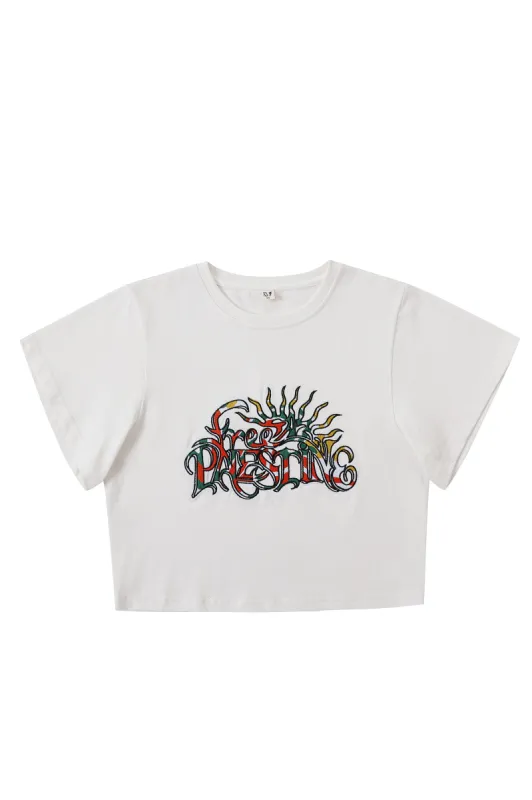 Free Palestine Tommy Tee made by Fashion Brand Company
