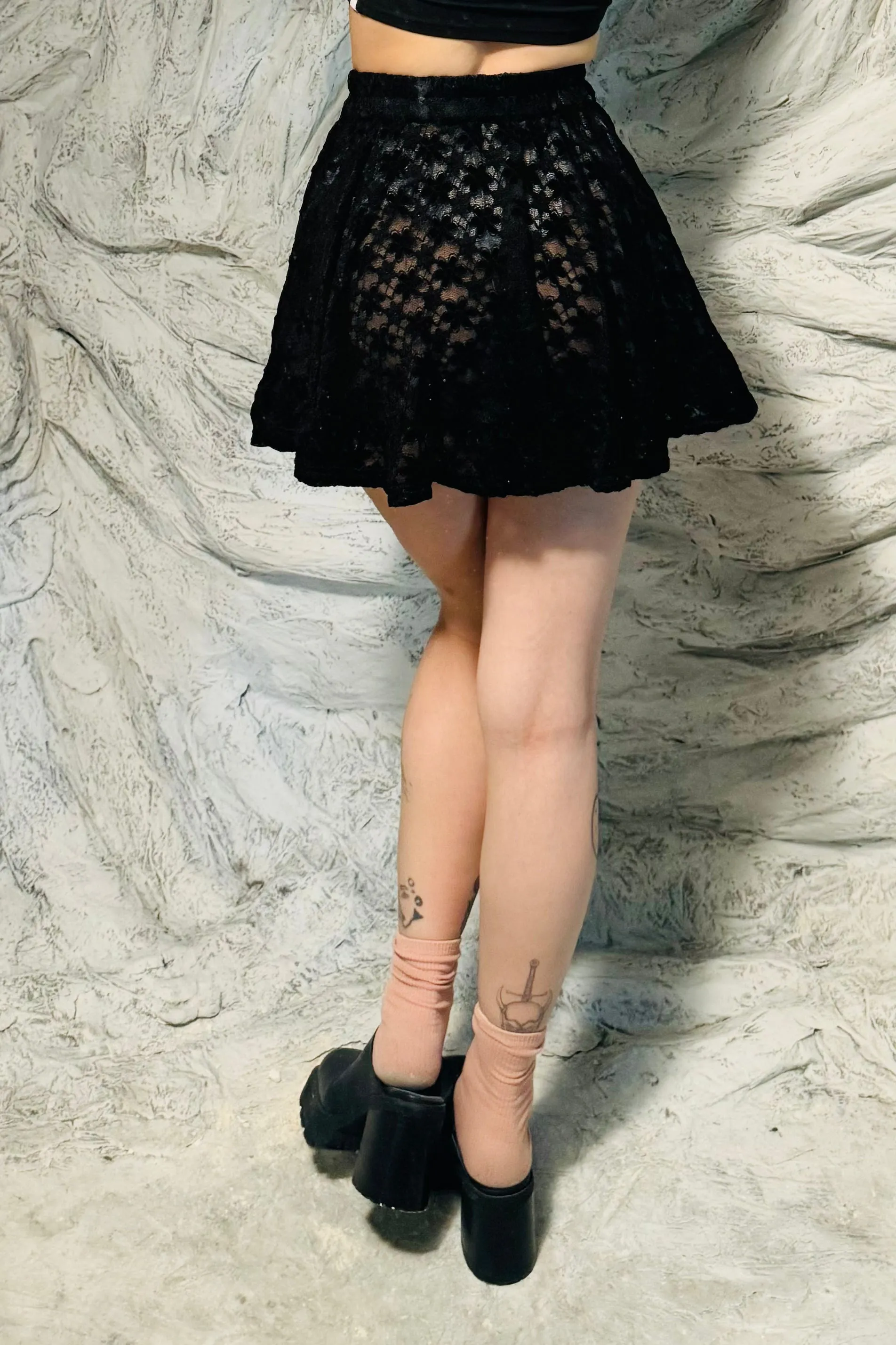 Scrap Lace Petticoat Mini Skirt sold by Fashion Brand Company product image thumbnail 4