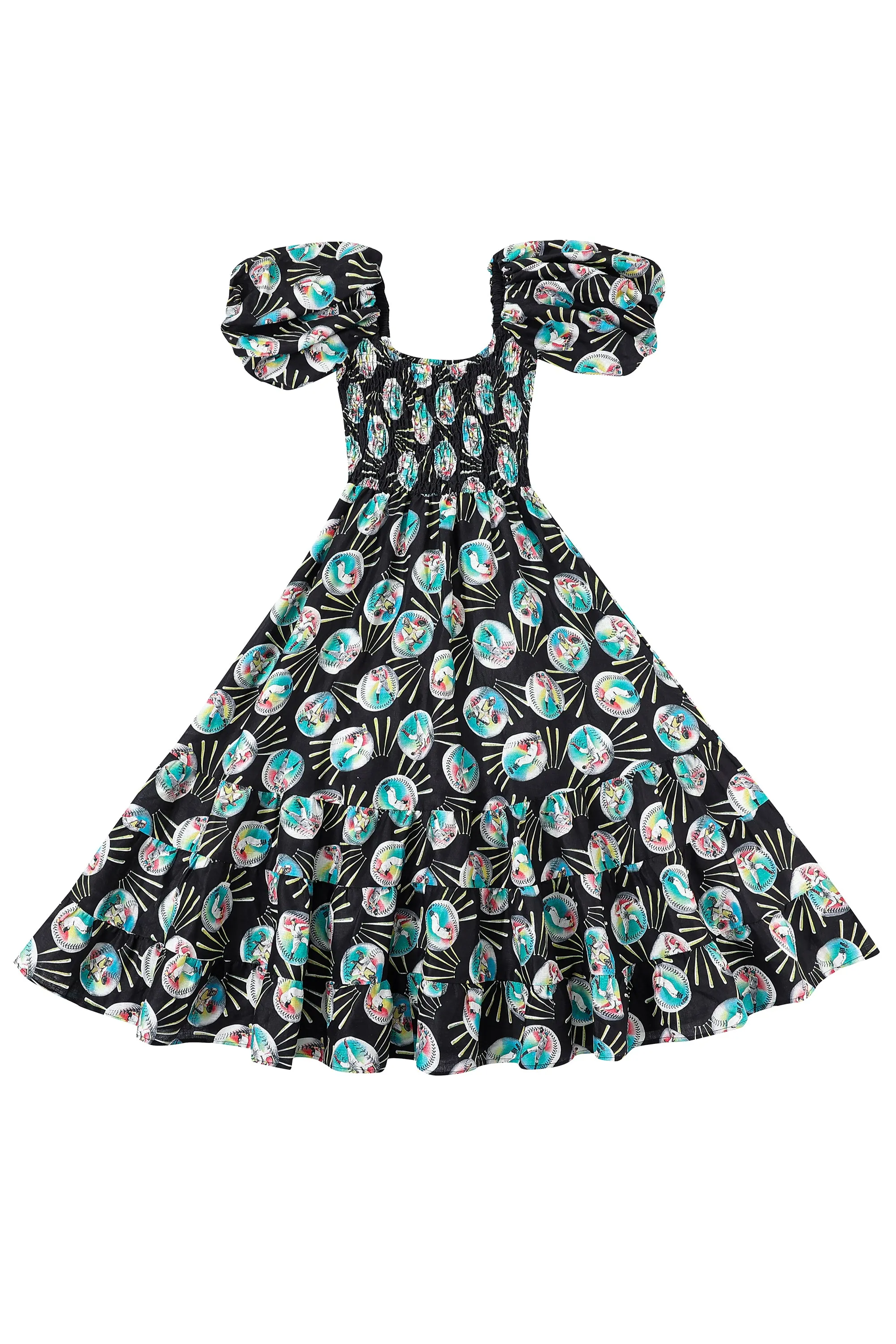 3 left - Picnic Gown Linen Baseballs sold by Fashion Brand Company product image thumbnail 2