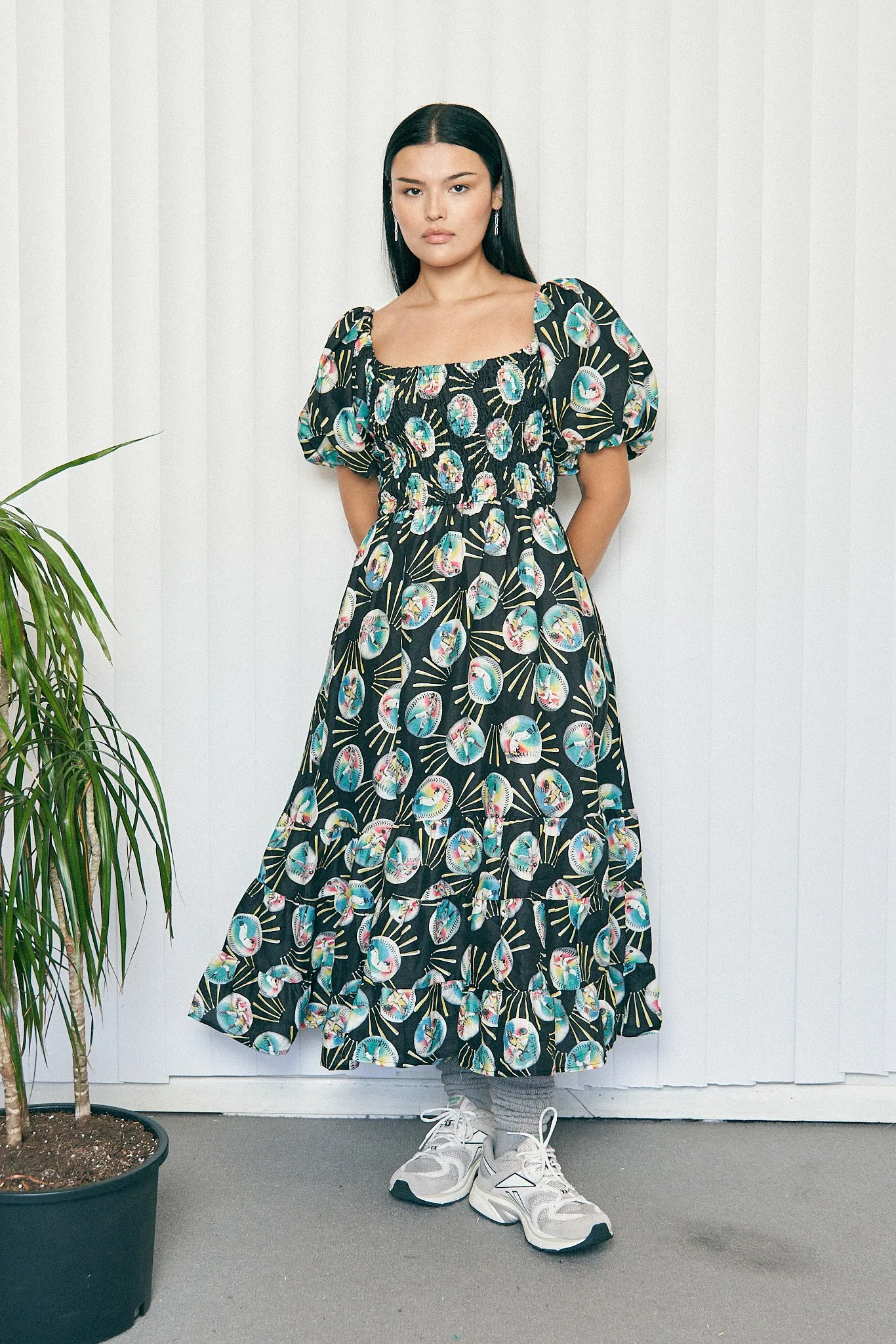 3 left - Picnic Gown Linen Baseballs sold by Fashion Brand Company