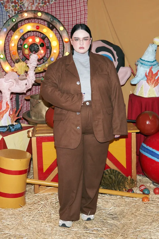 Unisex Professor Jacket Brown made by Fashion Brand Company