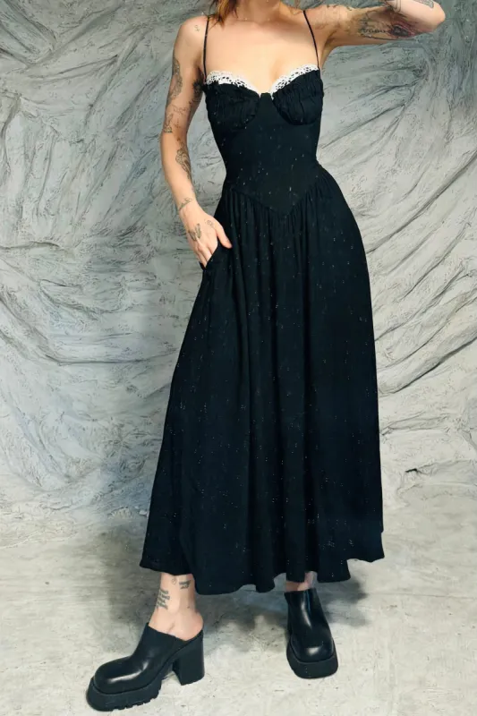 SAMPLE #104 - S French Cups Maxi Dress made by Fashion Brand Company