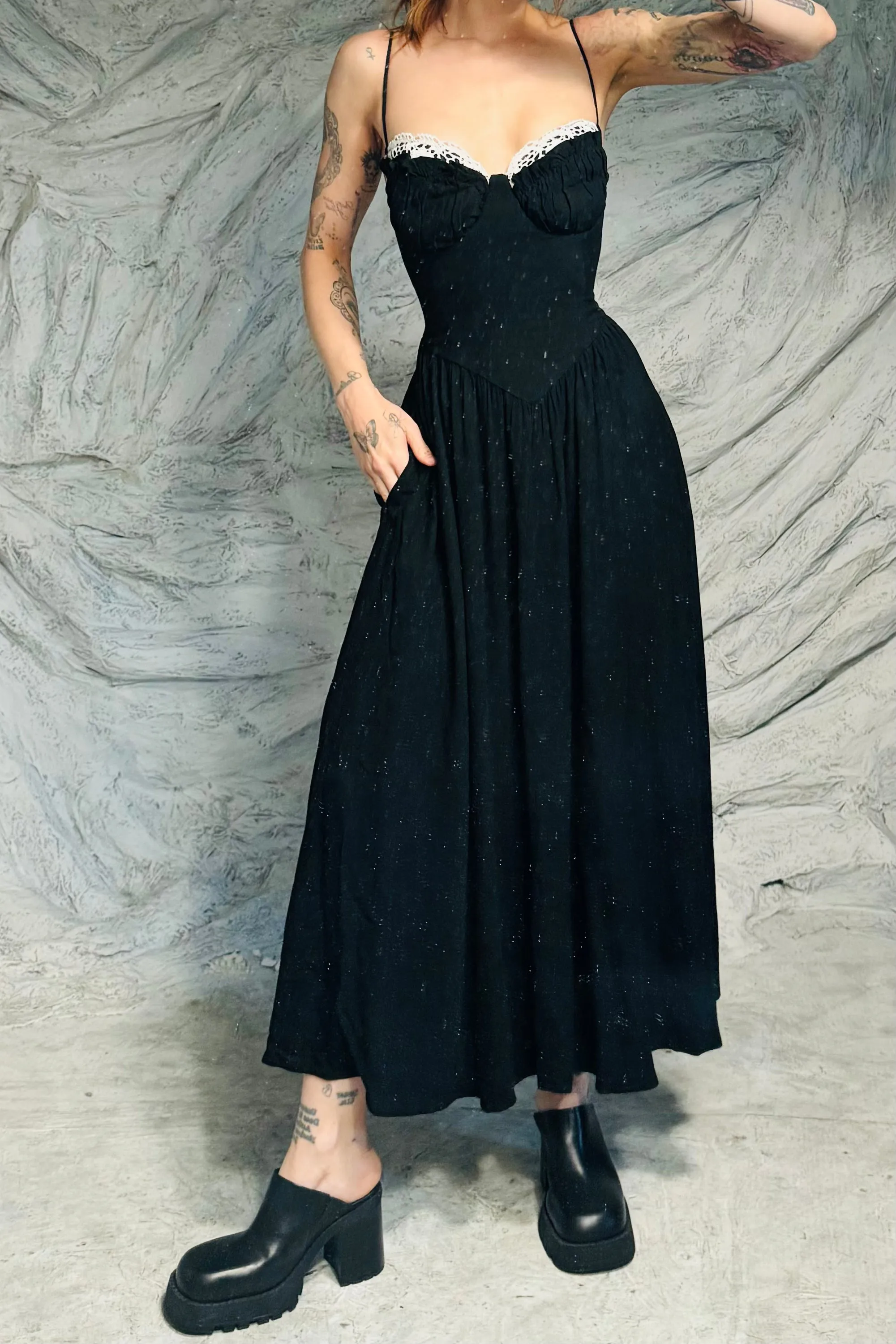 SAMPLE #104 - S French Cups Maxi Dress sold by Fashion Brand Company