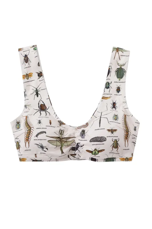1 left - Worst Bugs Yoga/Swim Scrunch Bra made by Fashion Brand Company