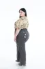Face cut out Trousers Dark Gray sold by Fashion Brand Company
