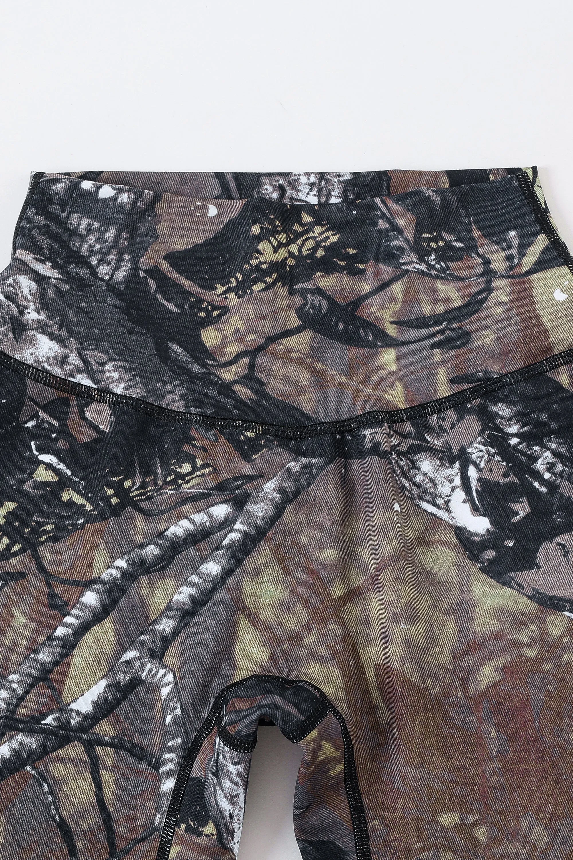 Forest Camo Yoga Pants sold by Fashion Brand Company product image thumbnail 3