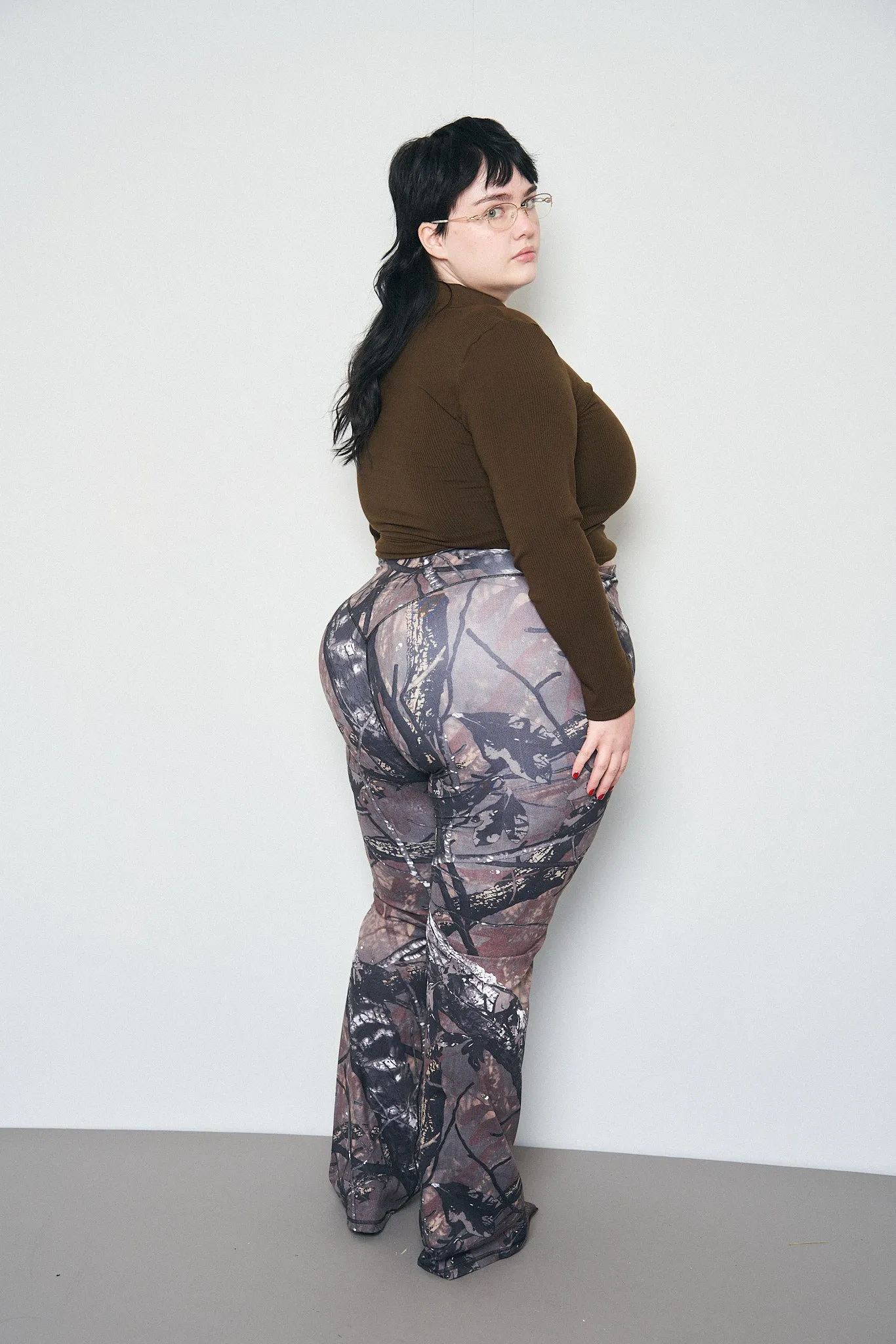 Forest Camo Yoga Pants sold by Fashion Brand Company product image thumbnail 4