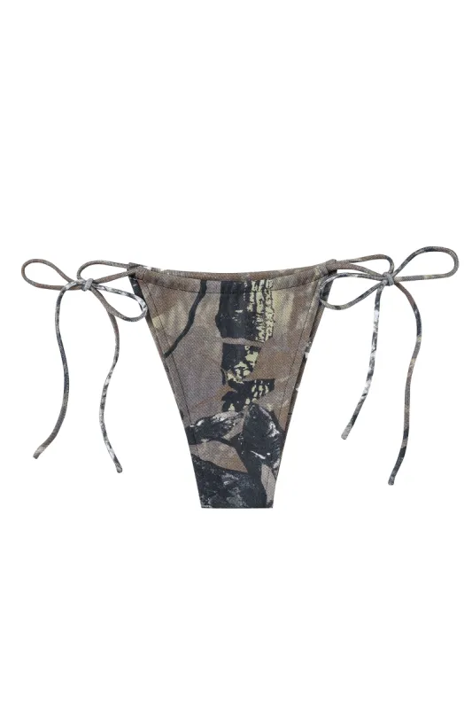 Forest Camo String Bikini Bottoms made by Fashion Brand Company