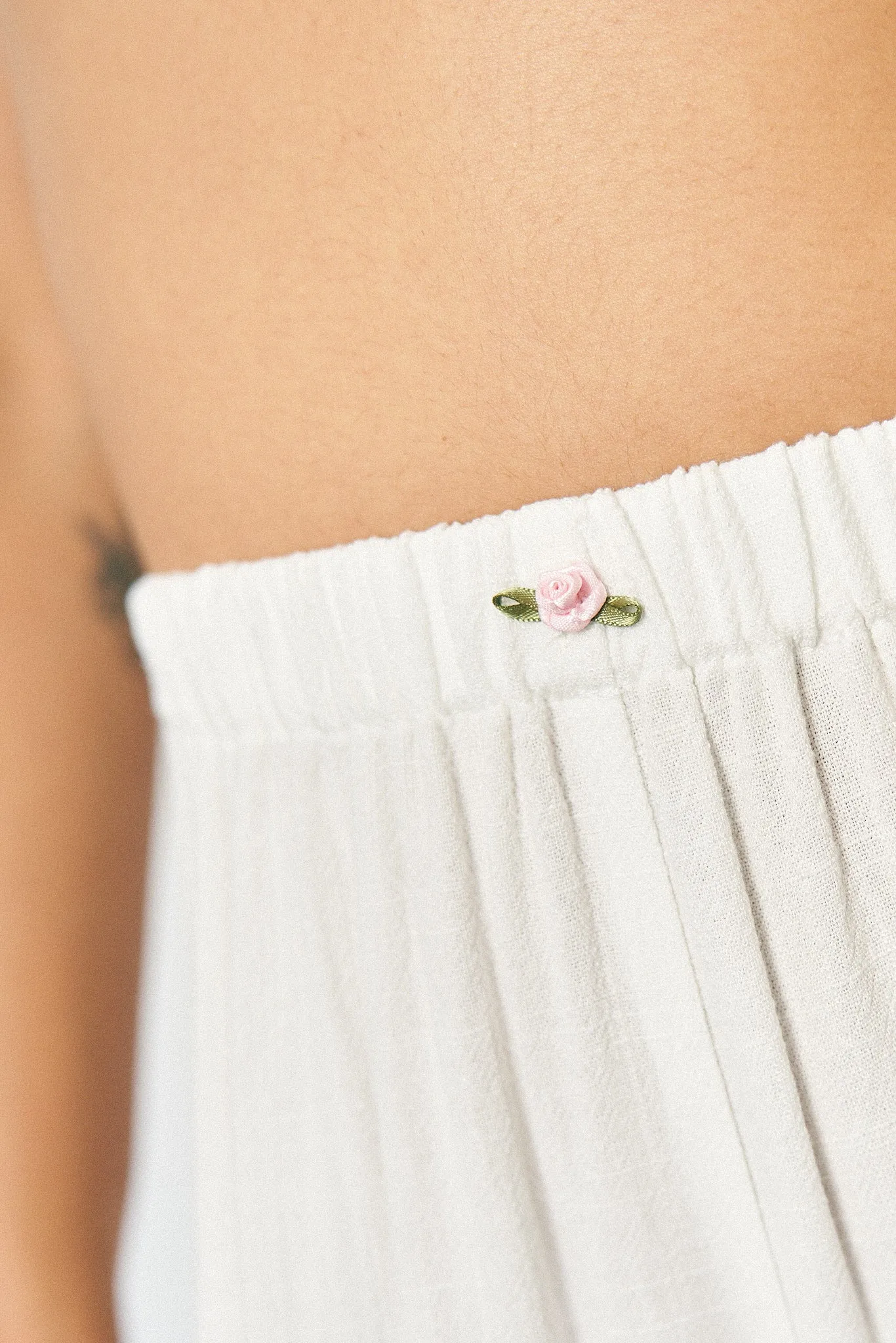 1 left - Long Soft Linen Bloomers White sold by Fashion Brand Company product image thumbnail 2