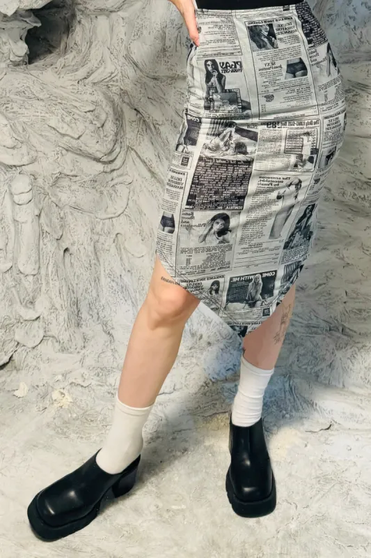 SAMPLE #143 - S Backpages Mesh Midi Skirt sold by Fashion Brand Company