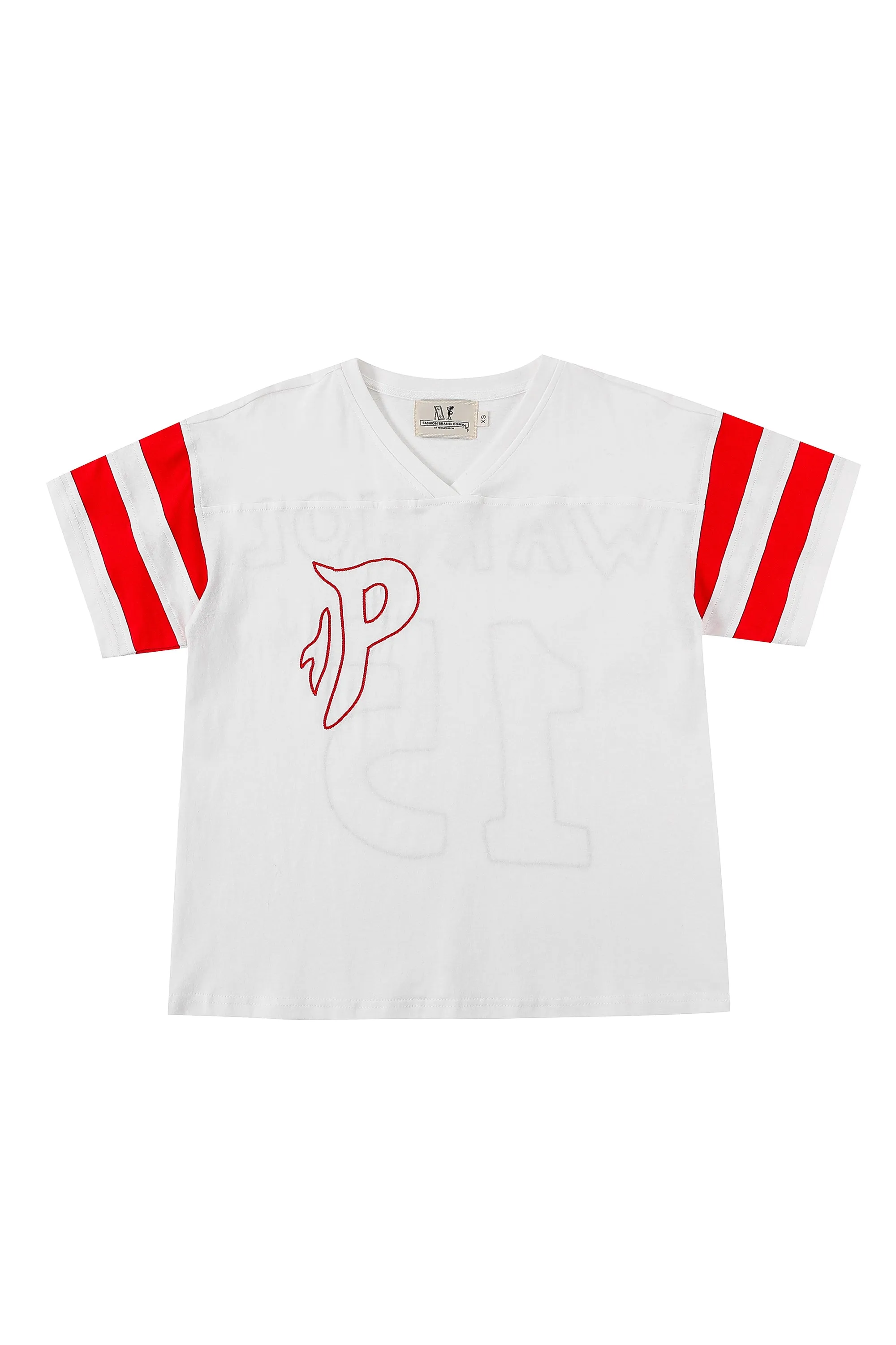 Unisex Embroidered Warhol Football T-Shirt X Noah Harmon sold by Fashion Brand Company