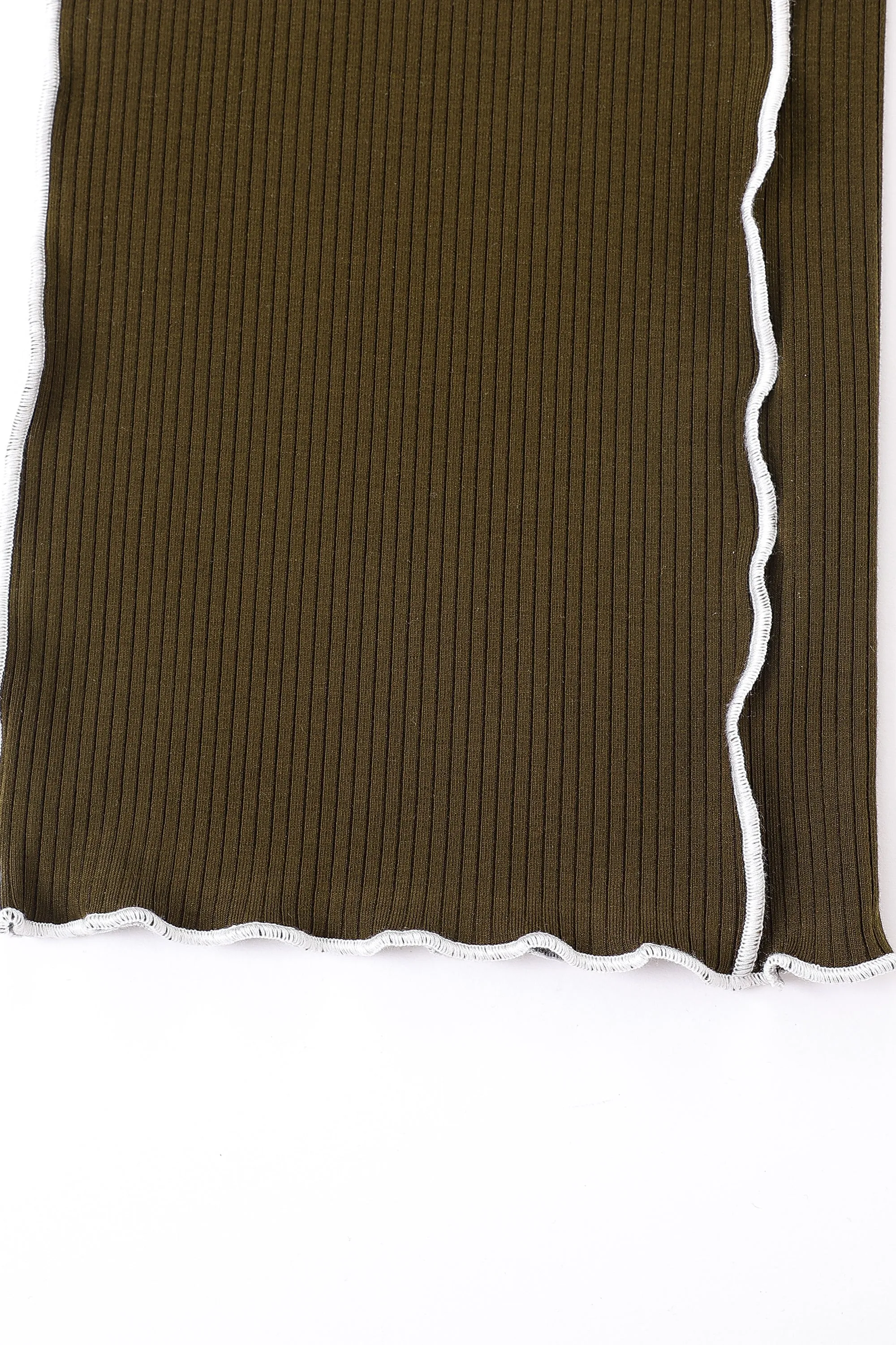 Tencel Rib Lounge Pants Coffee sold by Fashion Brand Company product image thumbnail 5