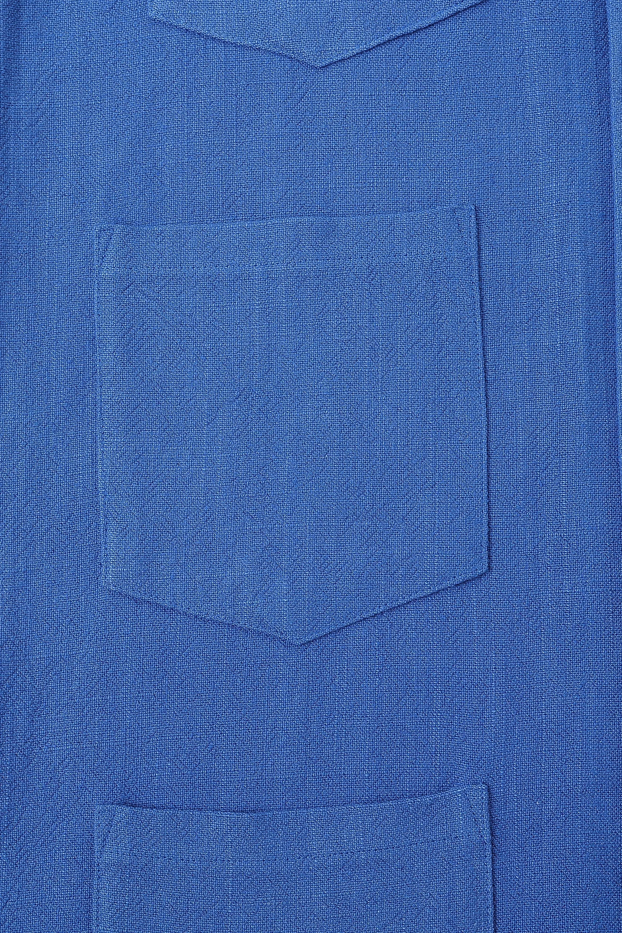 Linen too many pockets jacket French Blue sold by Fashion Brand Company product image thumbnail 3