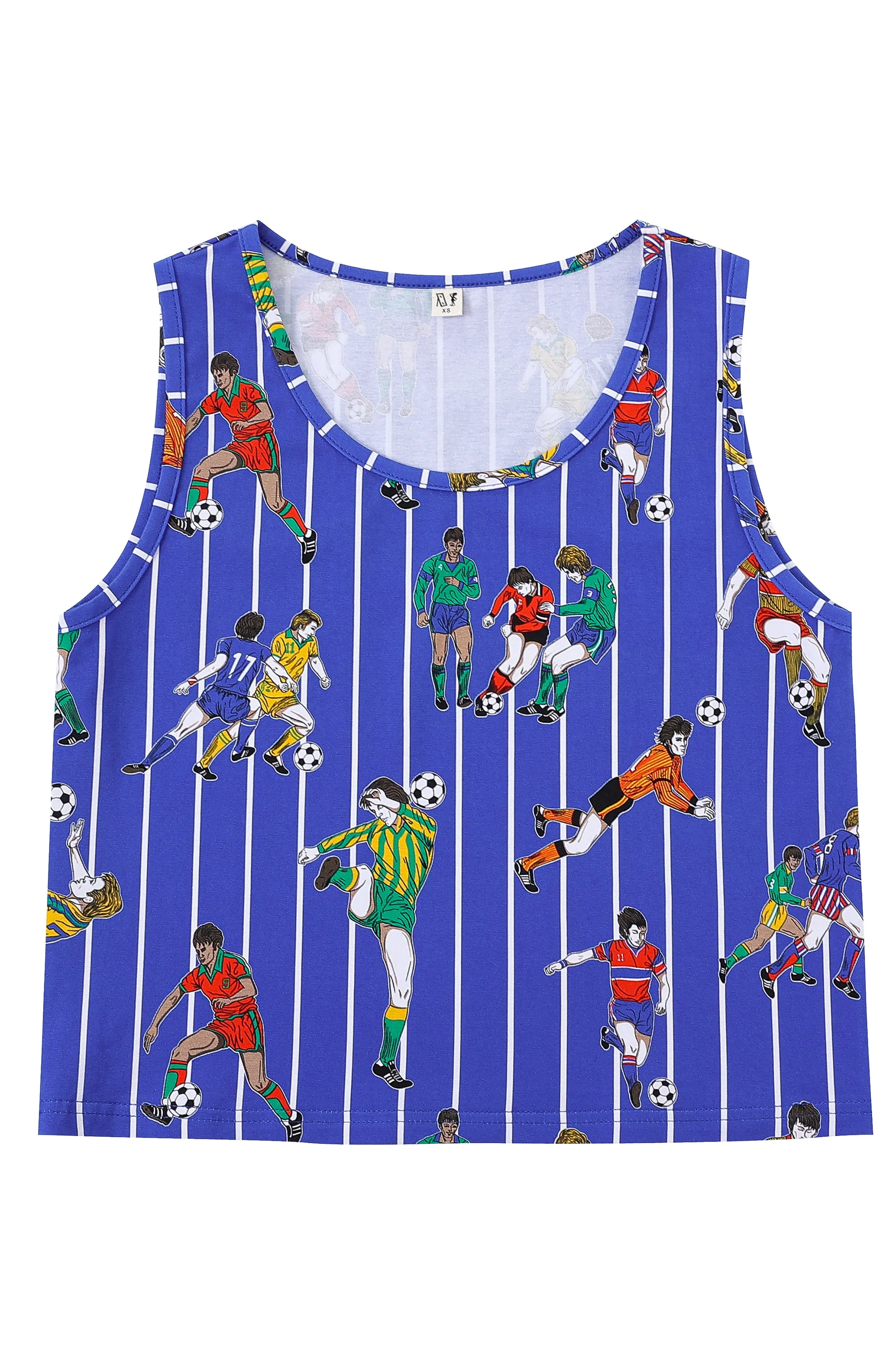 Soccer Stripe Stretchy Summer Tank sold by Fashion Brand Company product image thumbnail 2