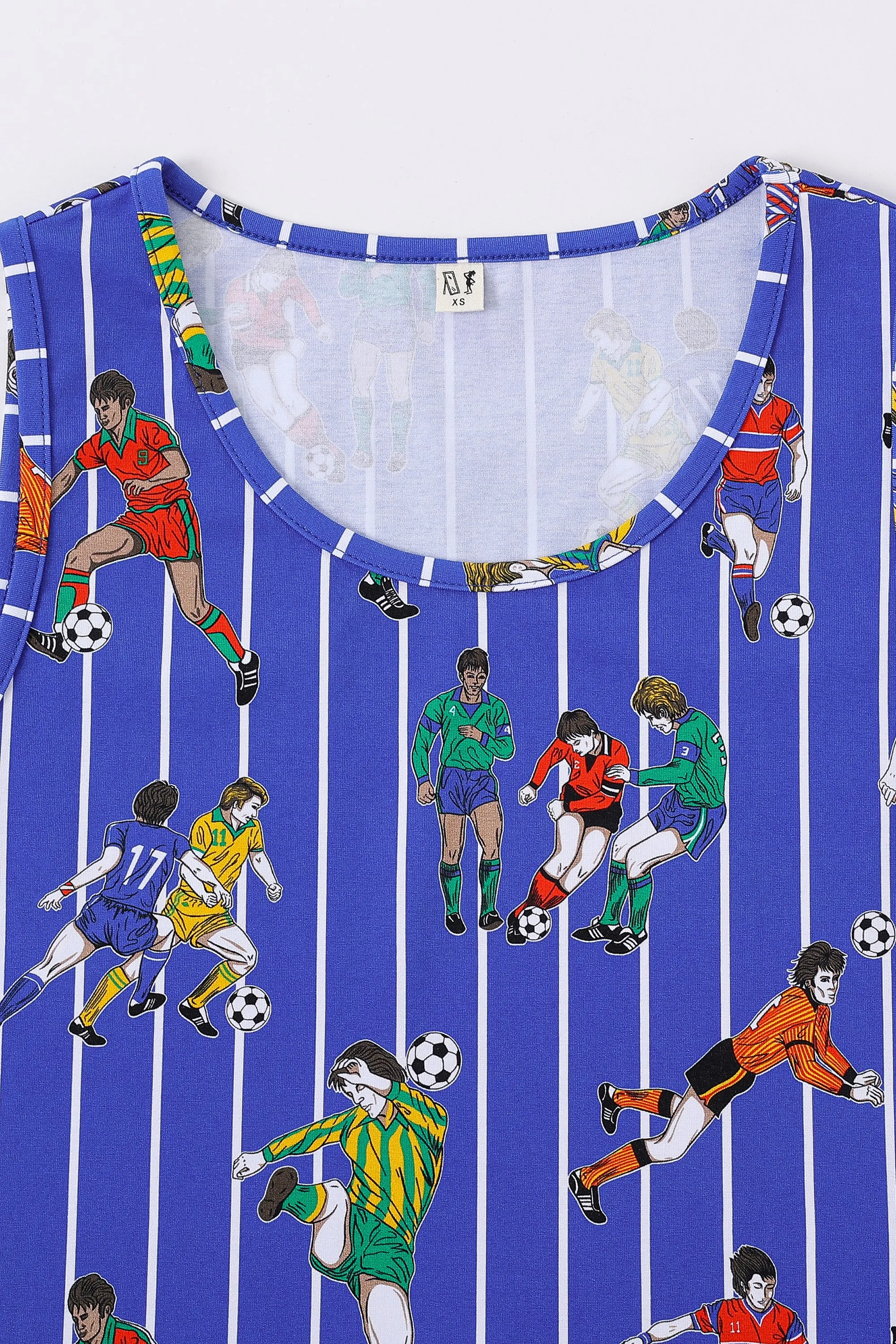 Soccer Stripe Stretchy Summer Tank sold by Fashion Brand Company product image thumbnail 4