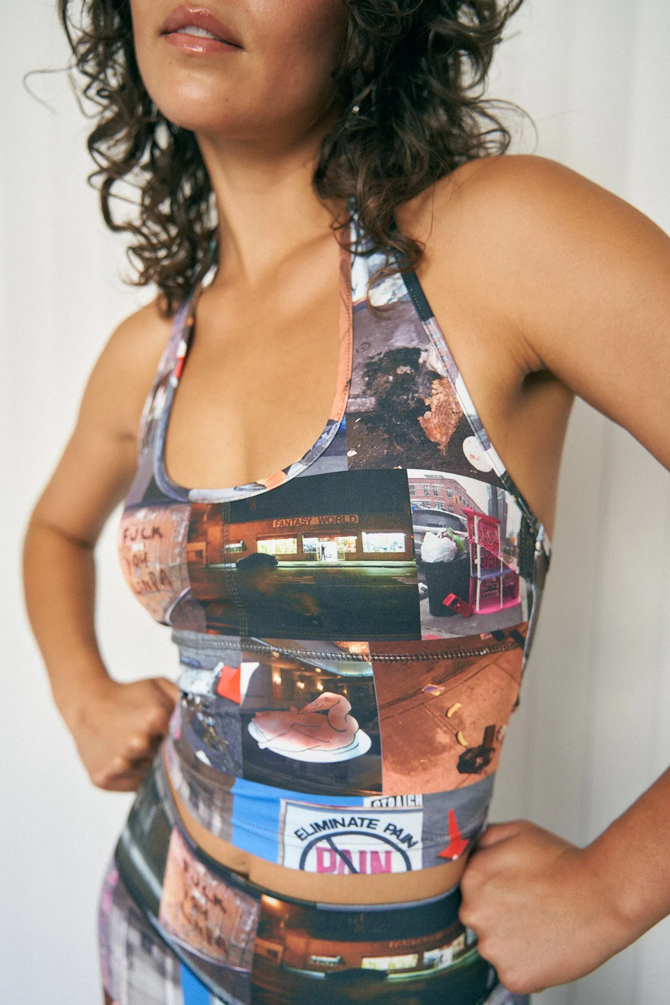 FU Linda Bra Yoga Halter Top sold by Fashion Brand Company product image thumbnail 5