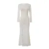 White Rose Lace Long Sleeve Dress sold by Fashion Brand Company