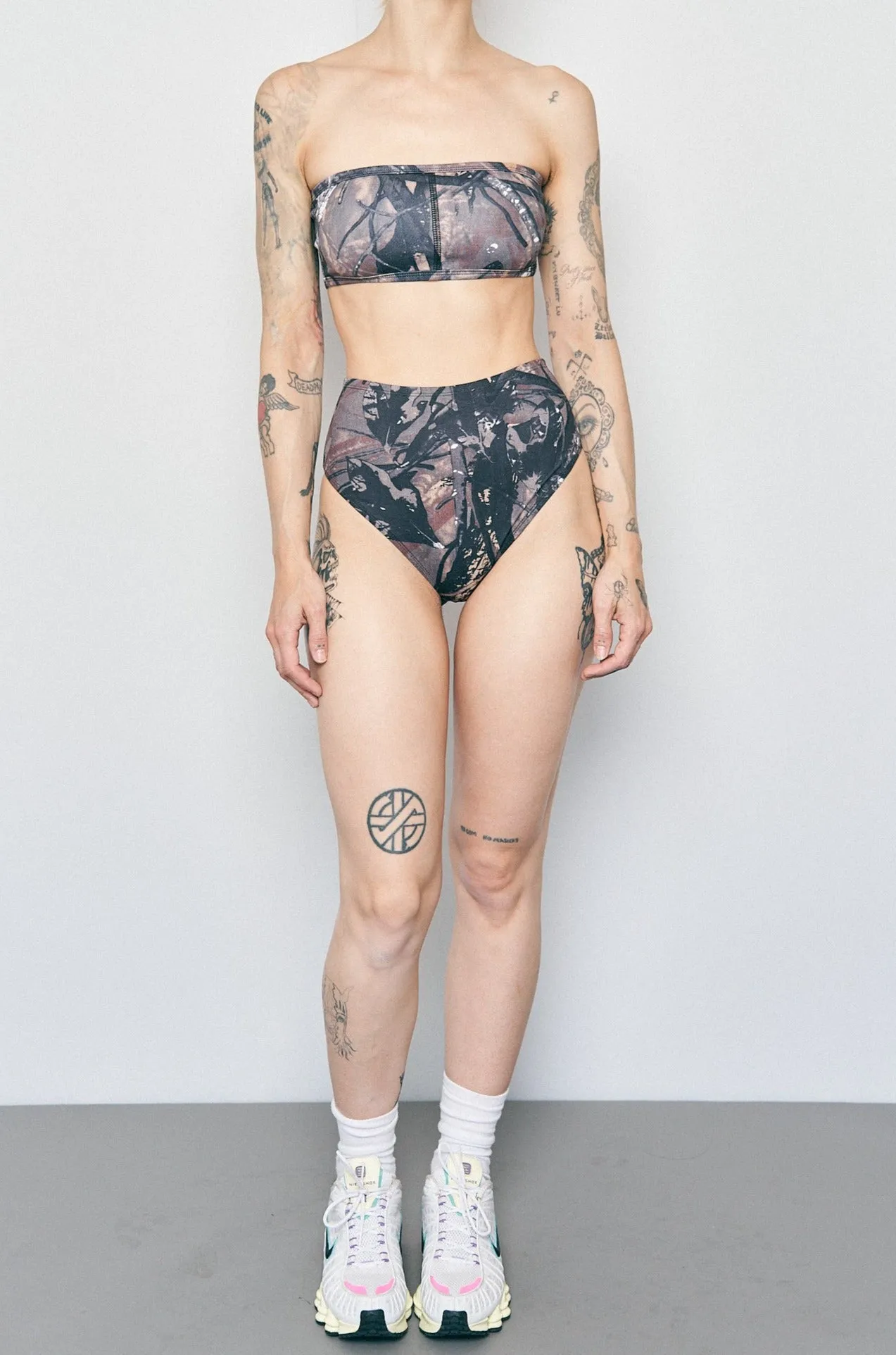 1 left - Forest Camo High Waist Bikini Bottom sold by Fashion Brand Company product image thumbnail 3