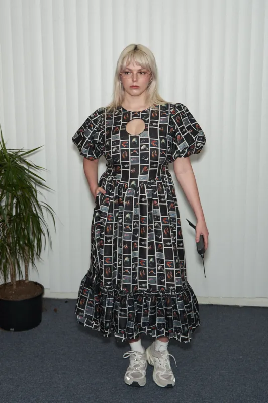 5 left - Good Girl Linen Dress Cute Fish made by Fashion Brand Company