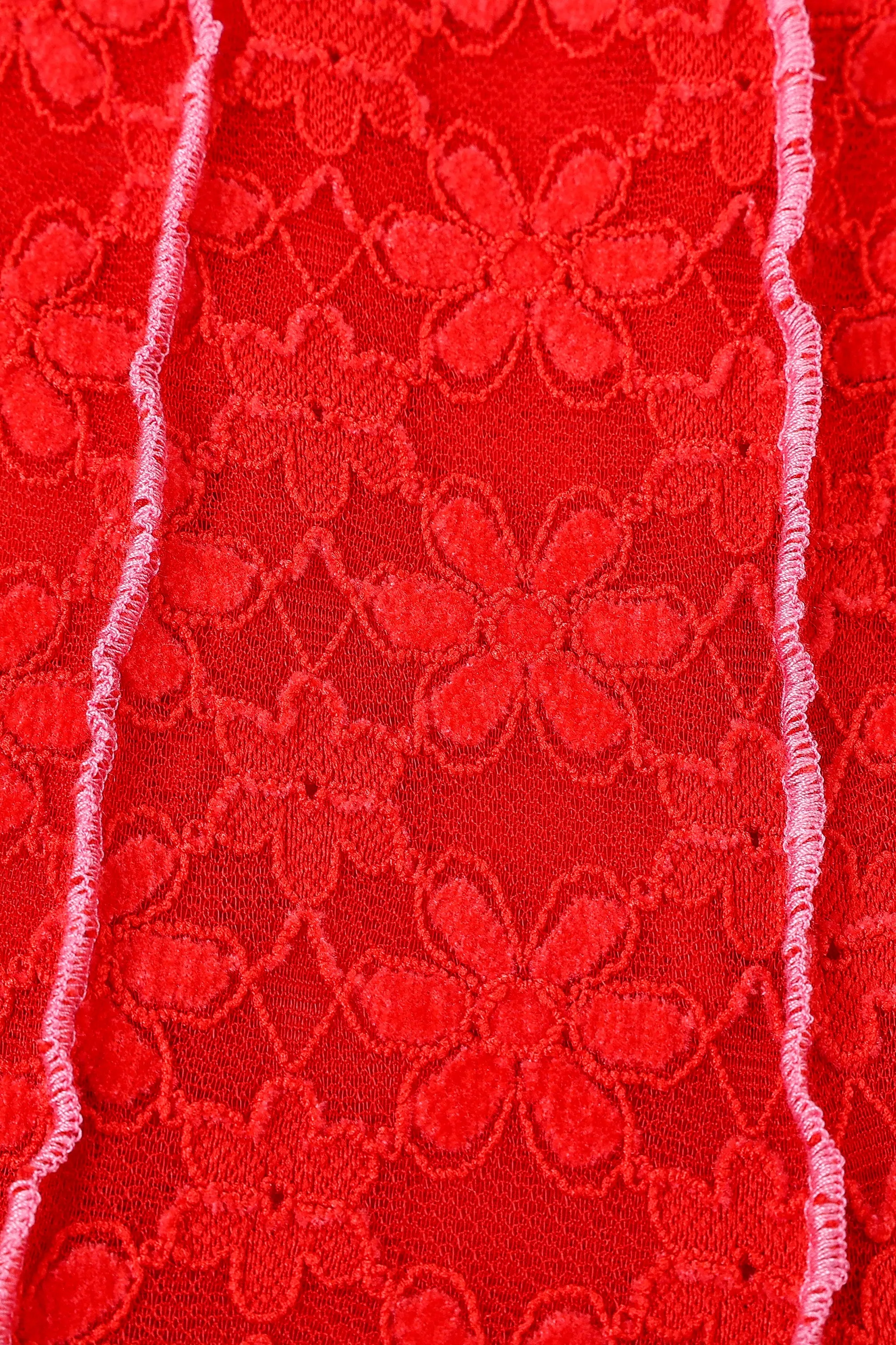 Red Daisy Lace Leaf Pants sold by Fashion Brand Company product image thumbnail 5