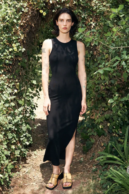 Tencel Rib Long Dress made by Fashion Brand Company