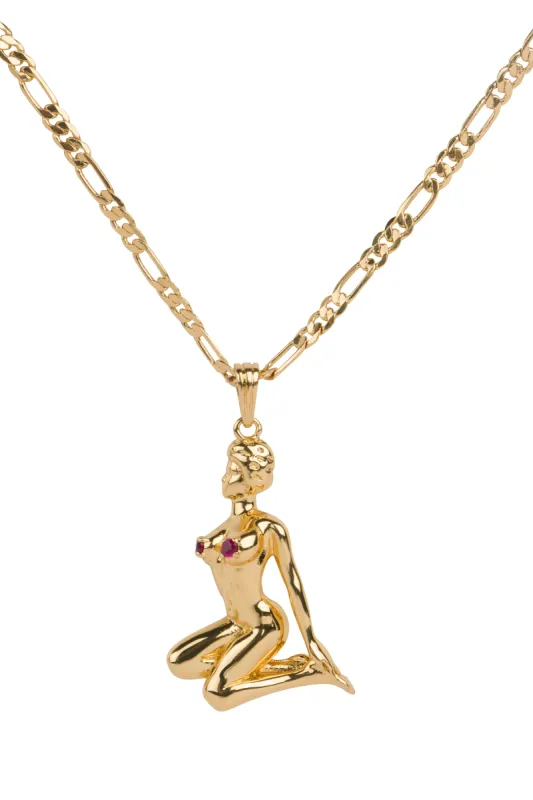 Naked Lady Necklace 14K Gold Filled made by Fashion Brand Company