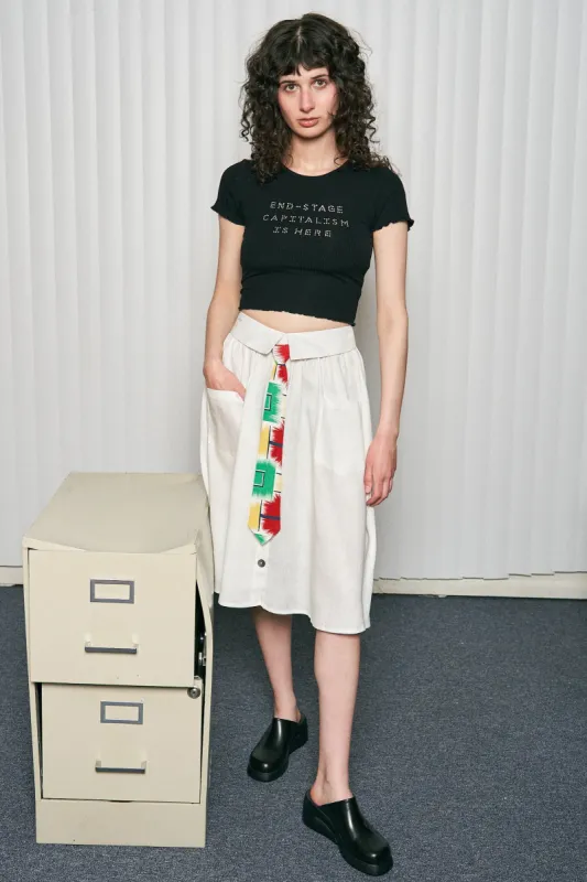 1 left - Business Tie Skirt Linen made by Fashion Brand Company