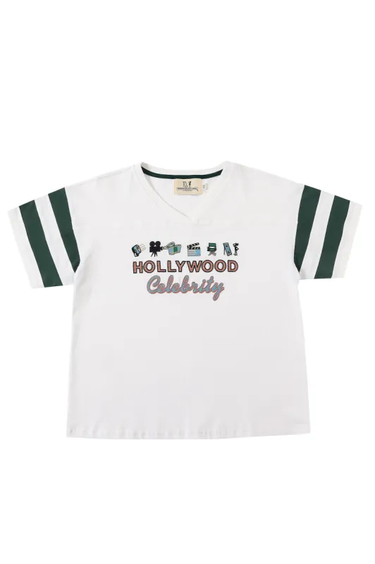 Unisex Hollywood Celebrity Football T-Shirt made by Fashion Brand Company