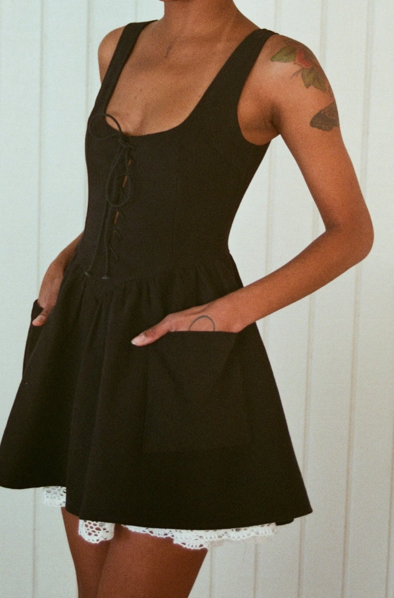 Farm Chores Mini Dress Black sold by Fashion Brand Company product image thumbnail 3