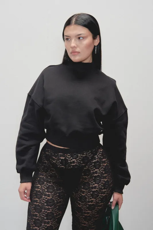 Black Rocky Sweatshirt made by Fashion Brand Company